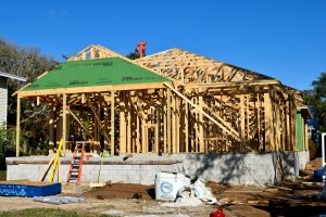 A Home Getting Some Structural Work Done on It