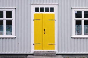 The Outside of a Saskatchewan Door in the Winter